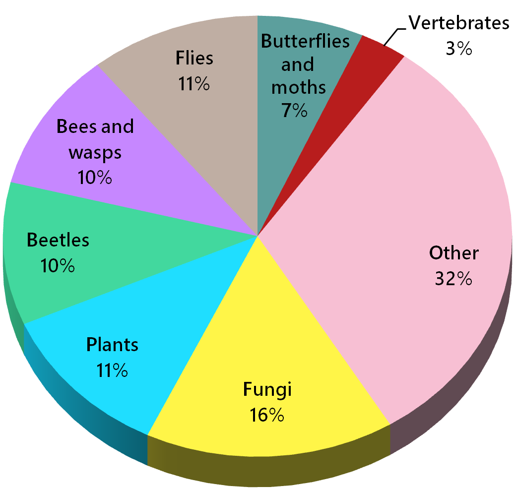 Major categories of Canadian species